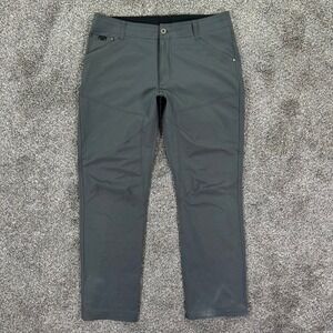 Kuhl Silencr Ripstop Hiking Pants Mens 34x30 Charcoal Grey Articulated Stretch